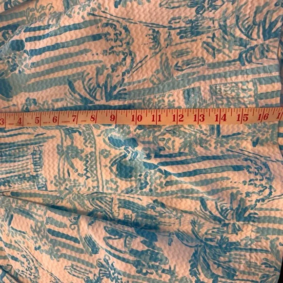 Lilly Pulitzer Blue and White Mini Skirt - Picture 10 of 14
